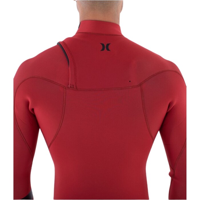 2024 Hurley Mens Air 3/2mm Chest Zip Wetsuit MFS0013312 - American Beauty